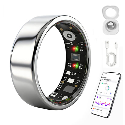 Smart Ring Gen 3,IP68 Waterproof Health Tracker with No Subscription Fee, 24/7 Heart Rate, Sleep & SpO2 Monitor, HRV & Stress Tracking Fitness Ring for Men Women, Android/iOS