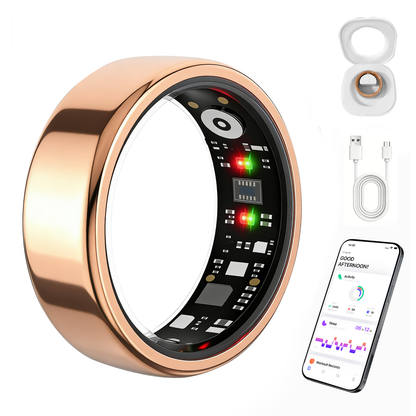 Smart Ring Gen 3,IP68 Waterproof Health Tracker with No Subscription Fee, 24/7 Heart Rate, Sleep & SpO2 Monitor, HRV & Stress Tracking Fitness Ring for Men Women, Android/iOS